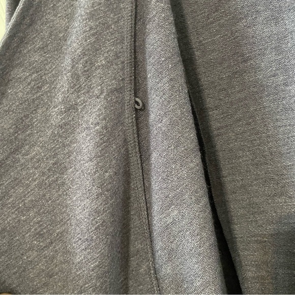 LOGO Lounge Lori Goldstein woman's open front cardigan Large blue draped casual - Picture 5 of 13